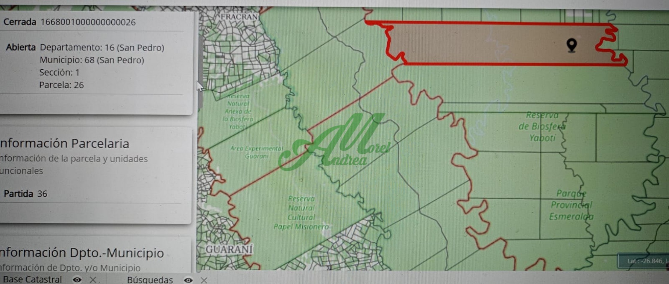 Venta Lote 5.835has. para Reforestacion y Bonos de carbono San Pedro Misiones 