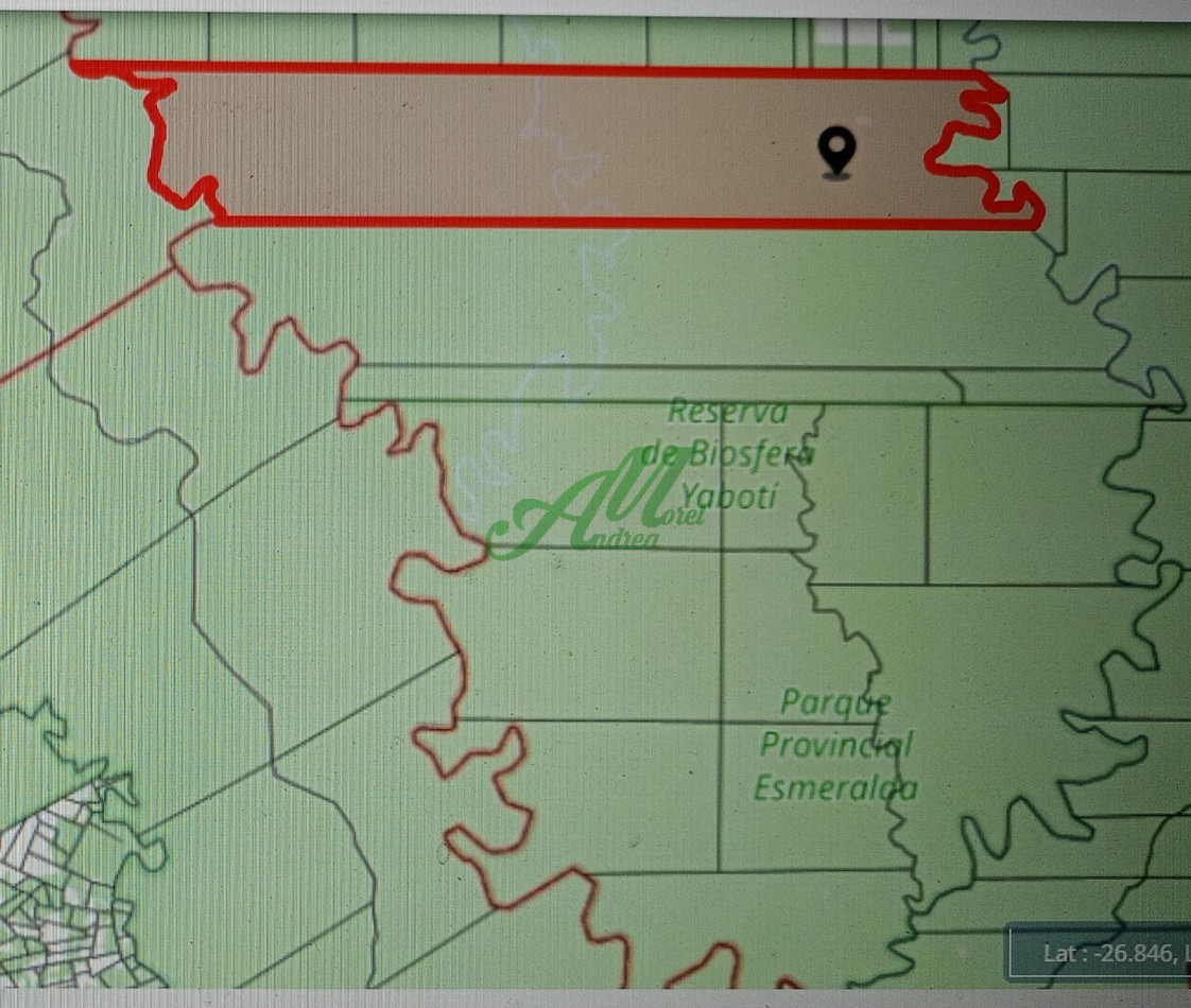 Venta Lote 5.835has. para Reforestacion y Bonos de carbono San Pedro Misiones 