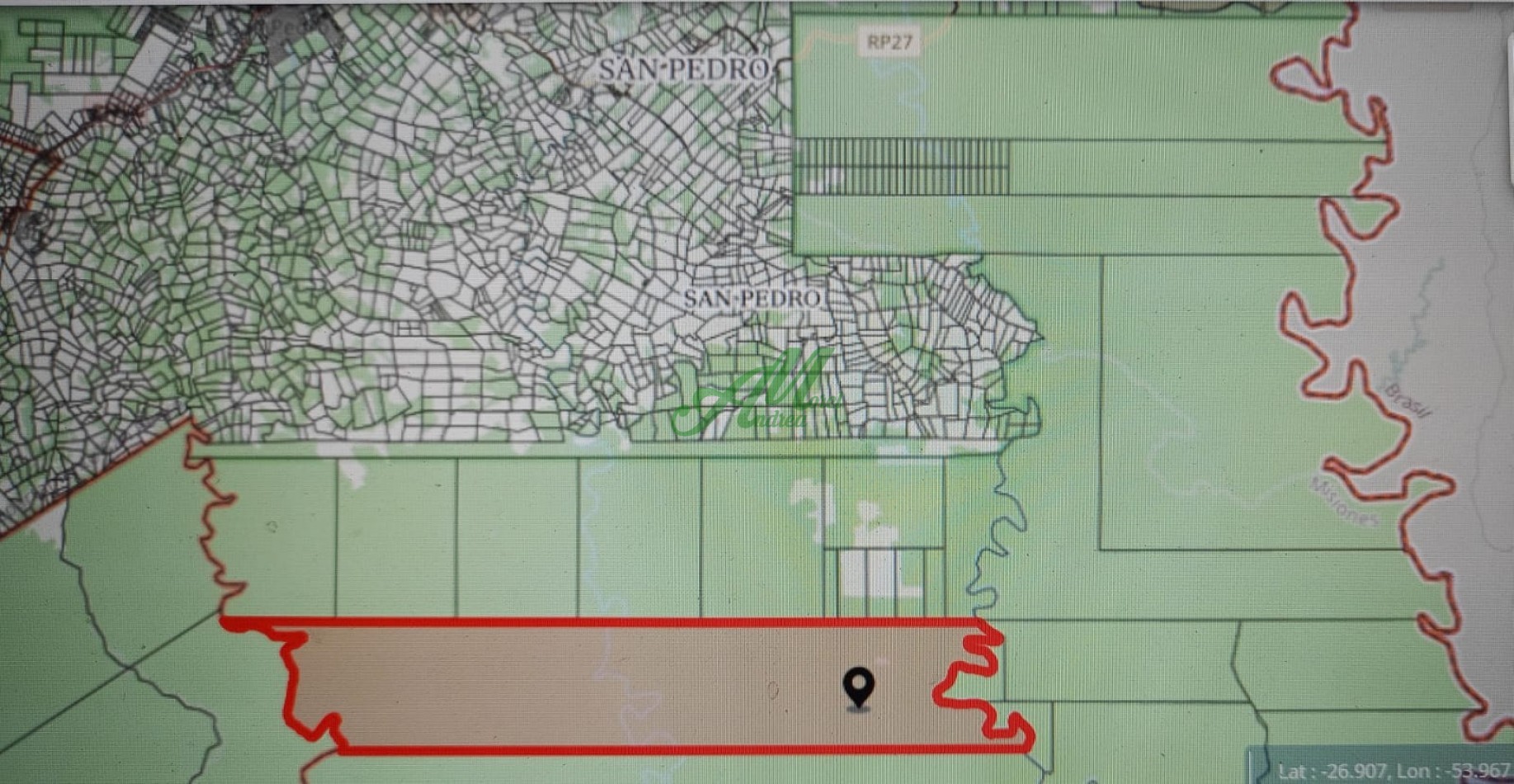 Venta Lote 5.835has. para Reforestacion y Bonos de carbono San Pedro Misiones 