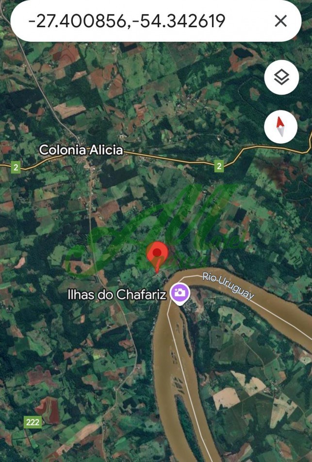 Lote a 200 mtrs. del Rio Uruguay, Apto Cabañas de Descanso o Microemprendimiento Turistico