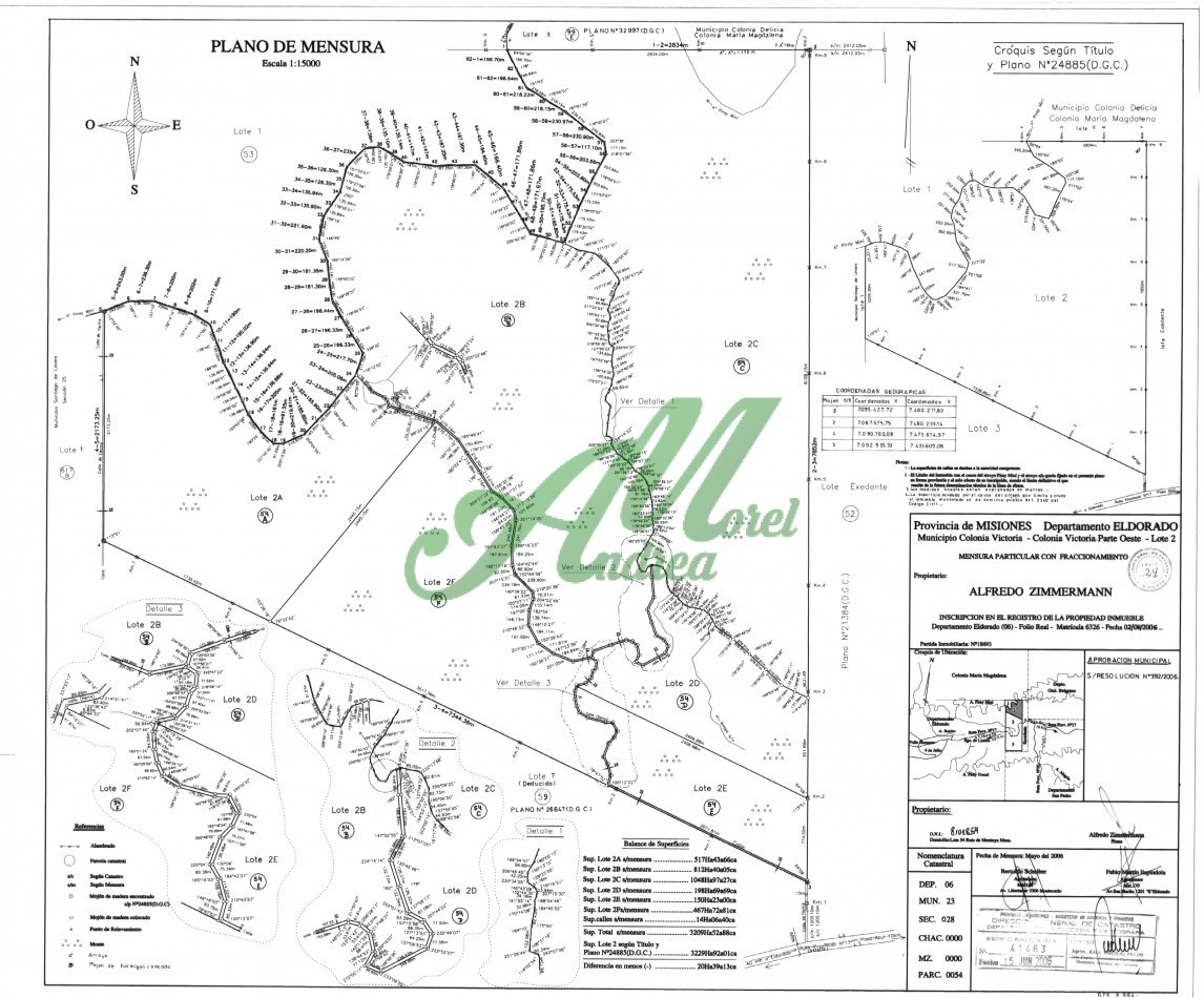 Venta Lote 1.048 has. para Reforestacion y Bonos de carbono San Pedro Misiones 