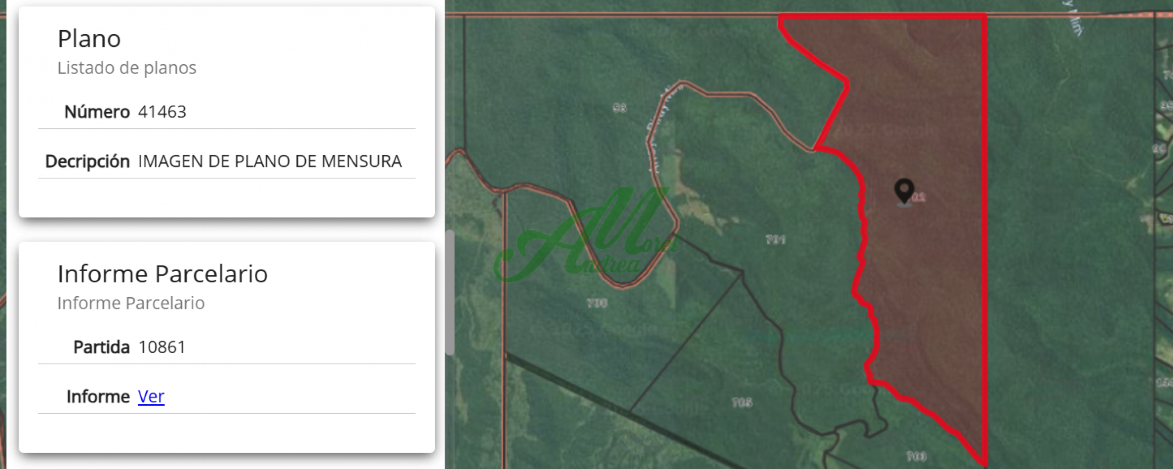 Venta Lote 1.048 has. para Reforestacion y Bonos de carbono San Pedro Misiones 